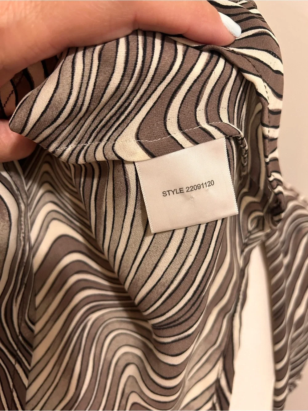 Tory Burch animal print silk blouse